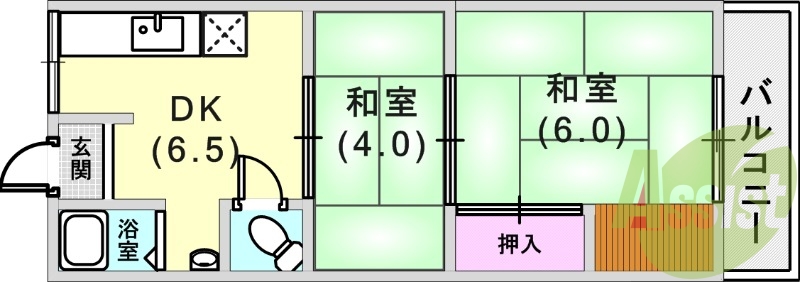 2階の間取り図
