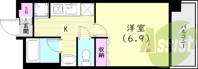 4階の間取り図
