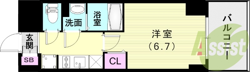 7階の間取り図