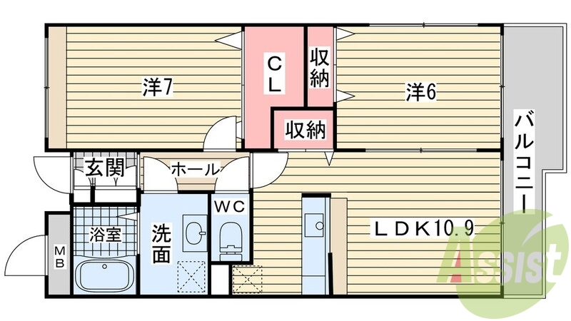 使いやすい間取り、カウンターキッチンがいいですね