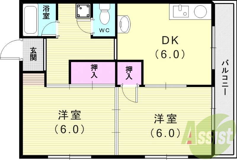 1階の間取り図