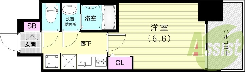 7階の間取り図