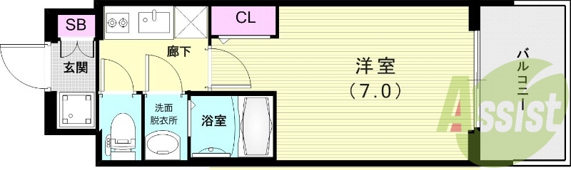 6階の間取り図