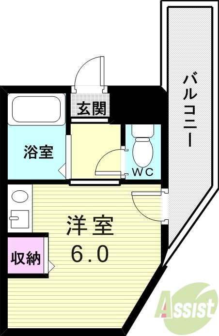 2階の間取り図