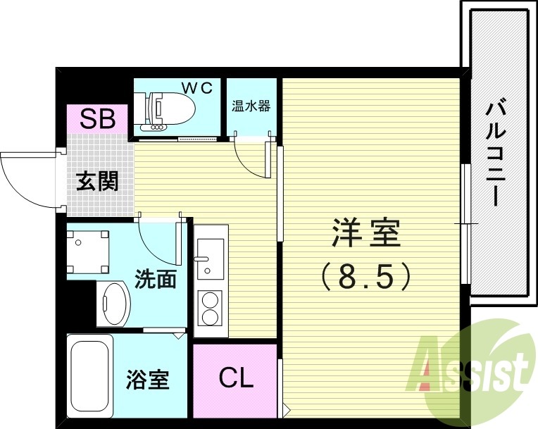 1階の間取り図