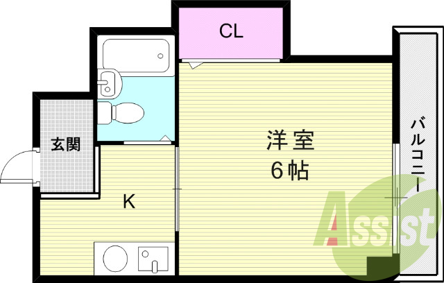 2階の間取り図