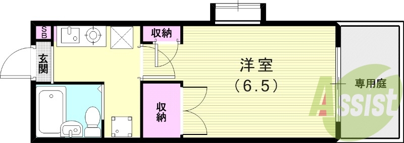 1階の間取り図