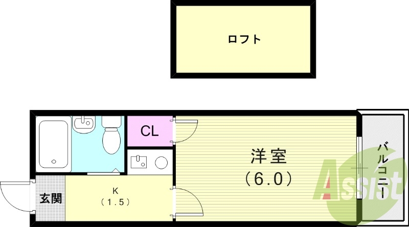 2階の間取り図