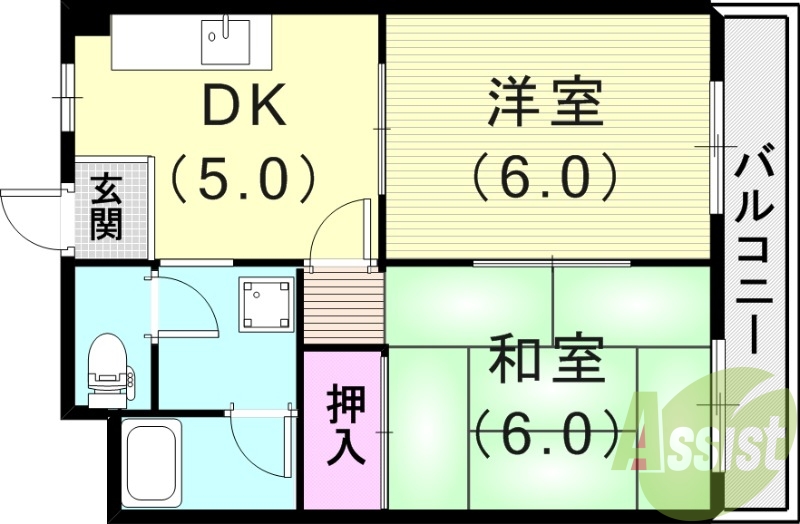 4階の間取り図