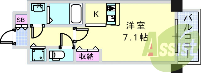 2階の間取り図