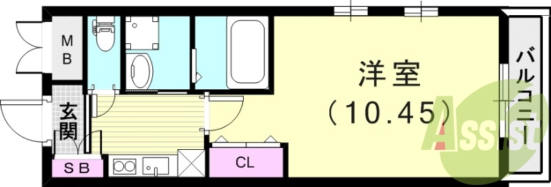 2階の間取り図