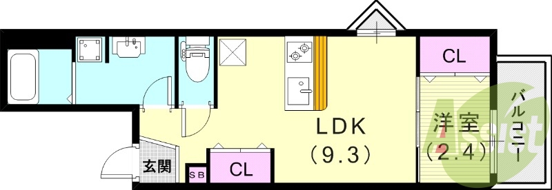 3階の間取り図