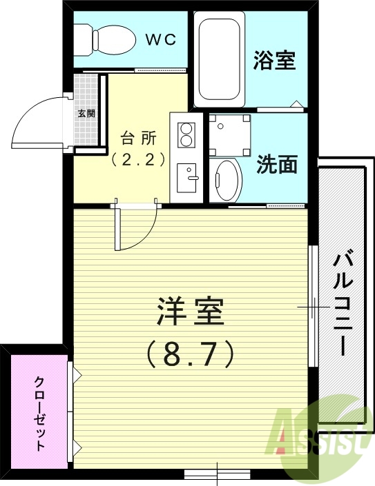 1階の間取り図