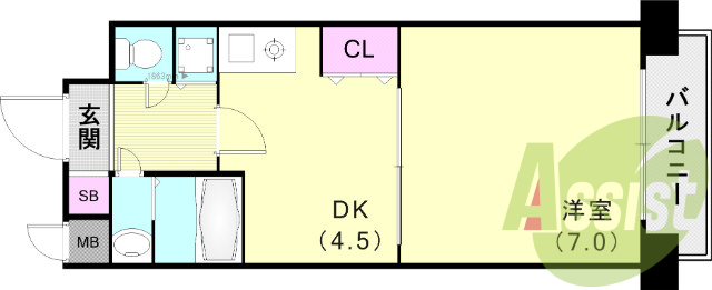 6階の間取り図