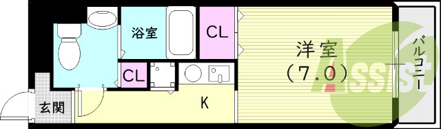 5階の間取り図