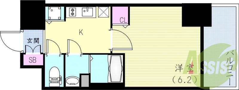 8階の間取り図