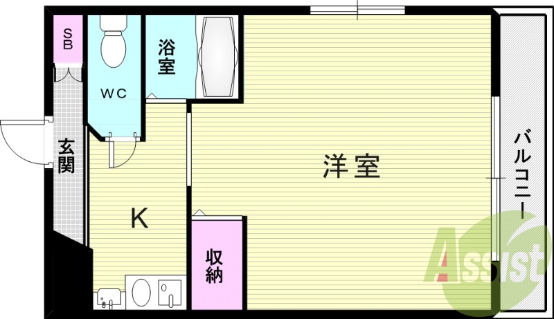 2階の間取り図
