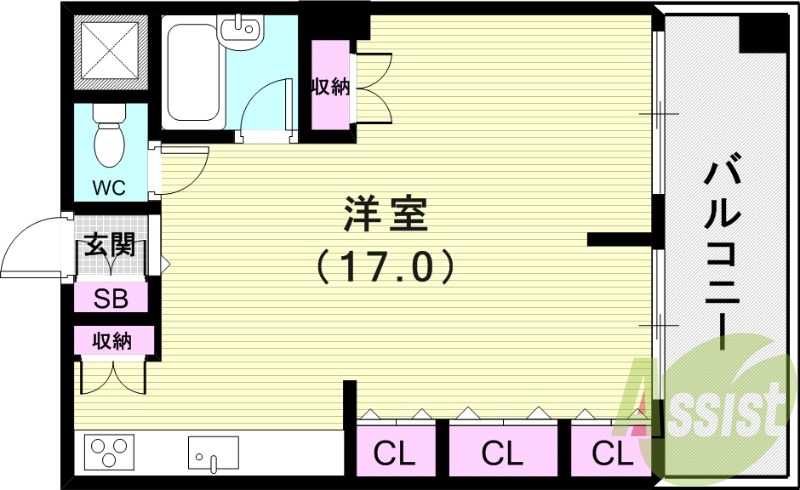 5階の間取り図