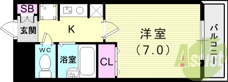7階の間取り図