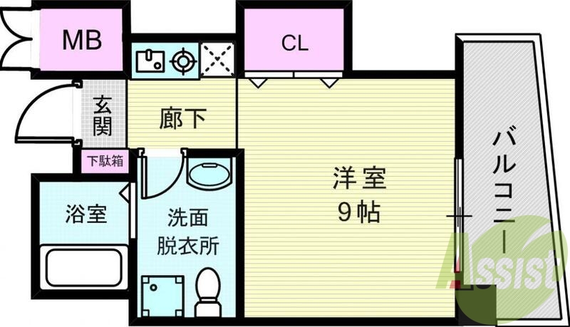 4階の間取り図