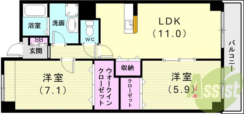 3階の間取り図