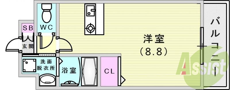 人気のカウンターキッチンです