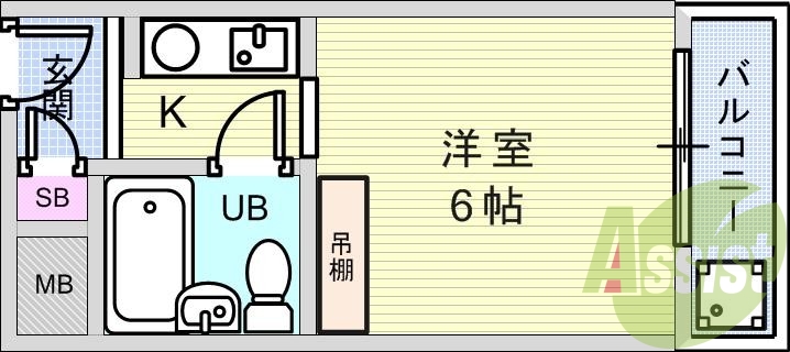大学生、単身の方におすすめ。生活しやすい閑静な住宅街。