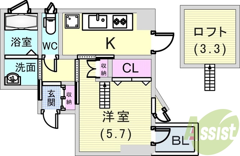 一度は住みたいロフト付き