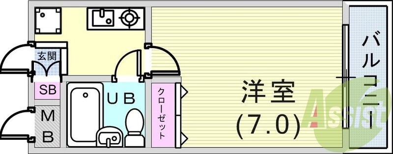 2階の間取り図