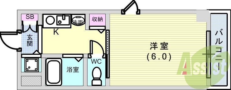オーソドックスなお部屋ですね。
