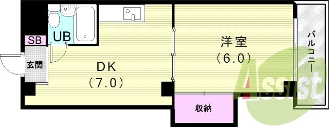 4階の間取り図