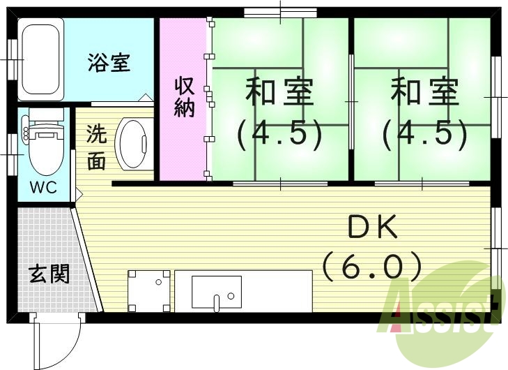 2階の間取り図