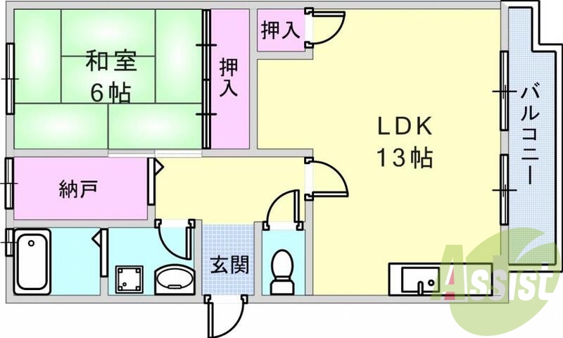 2階の間取り図