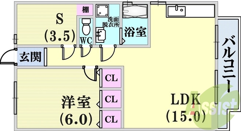 使いやすい1LDK