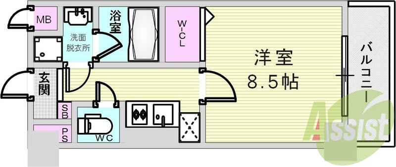 家具の配置がしやすそうですね