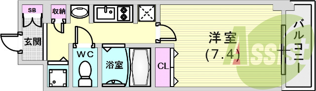 6階の間取り図