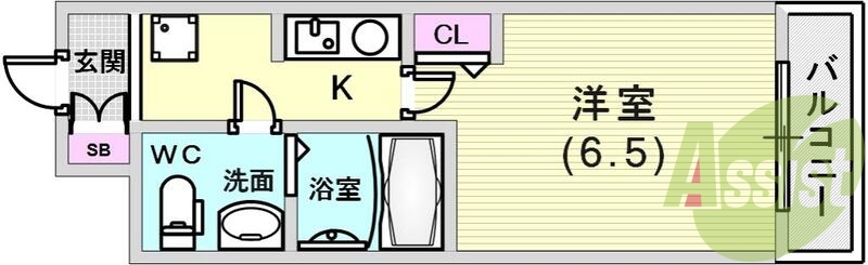 9階の間取り図
