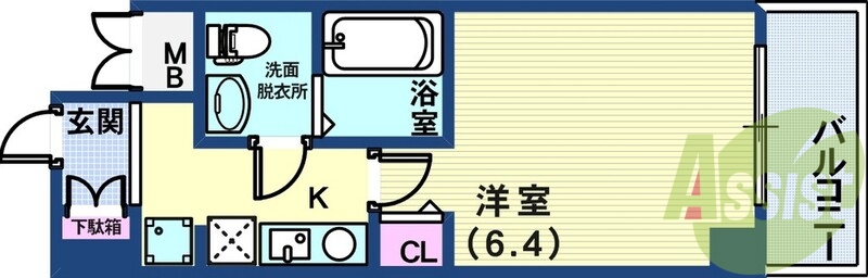 4階の間取り図