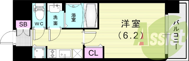 6階の間取り図