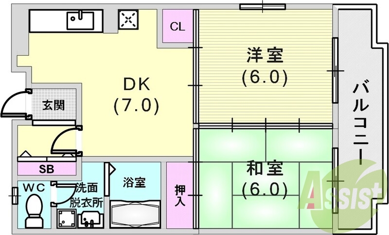 使いやすい間取です。