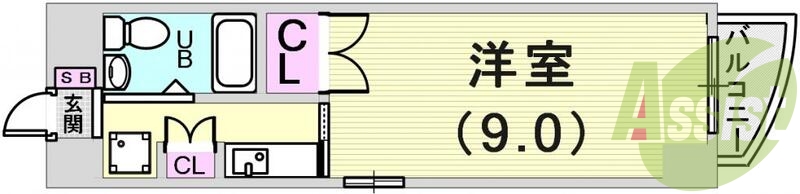 2階の間取り図