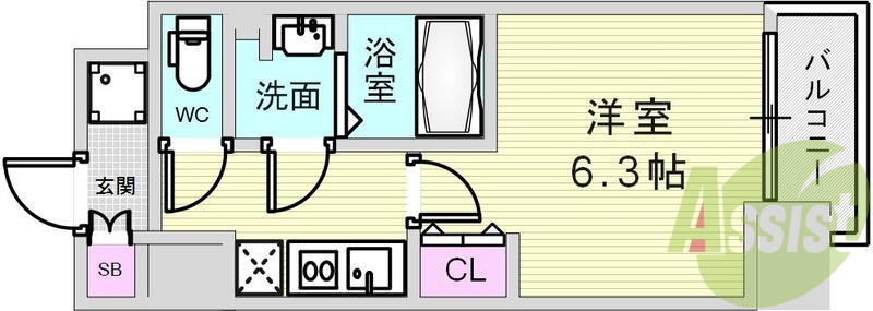 インターネット無料のマンションです
