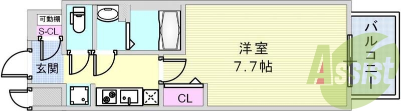 4階の間取り図