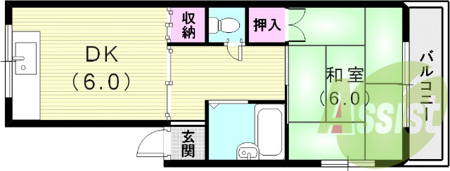 2階の間取り図