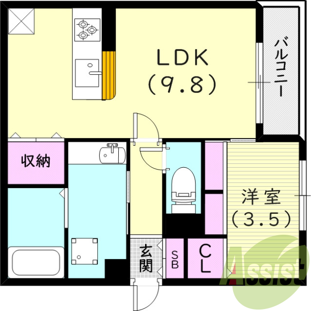 3階の間取り図