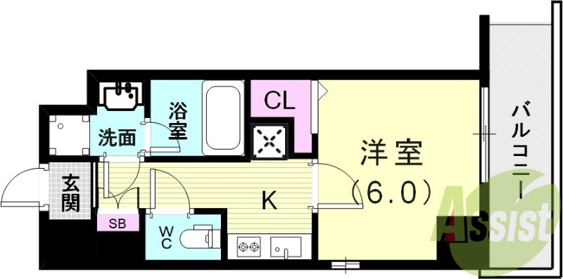 9階の間取り図