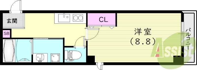 4階の間取り図