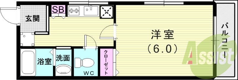 2階の間取り図