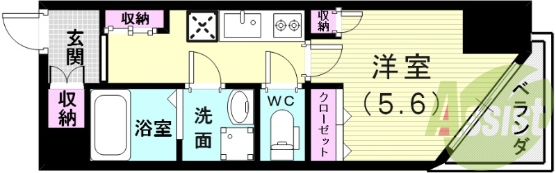 2階の間取り図