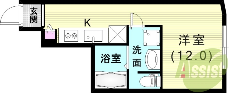 1階の間取り図